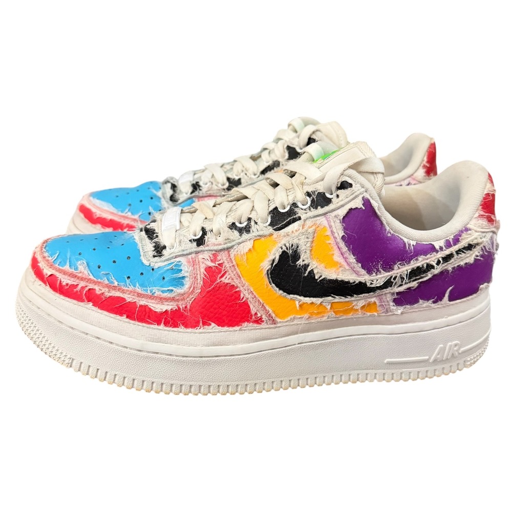 Nike Air Force 1 LX Tear Away Multi-Color Sneakers CJ1650-100 Womens 11
